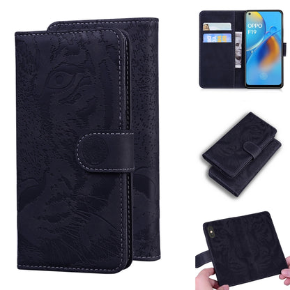 Tiger Embossing Pattern Horizontal Flip Leather Case with Holder & Card Slots & Wallet, For OPPO A15 / A15S, For OPPO A55 5G / A54 4G, For OPPO Realme V11 5G, For OPPO A74 4G / F19 4G