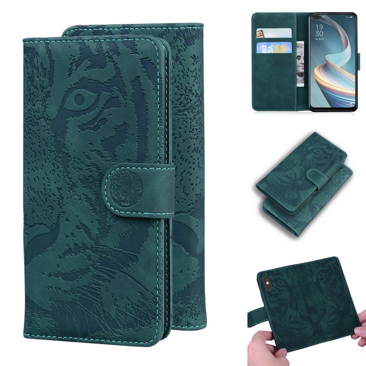 Tiger Embossing Pattern Horizontal Flip Leather Case with Holder & Card Slots & Wallet, For OPPO A92S / Reno4 Z 5G, For OPPO A94 4G / F19 Pro, For OPPO Reno5 F, For OPPO A94 5G / F19 Pro Plus 5G