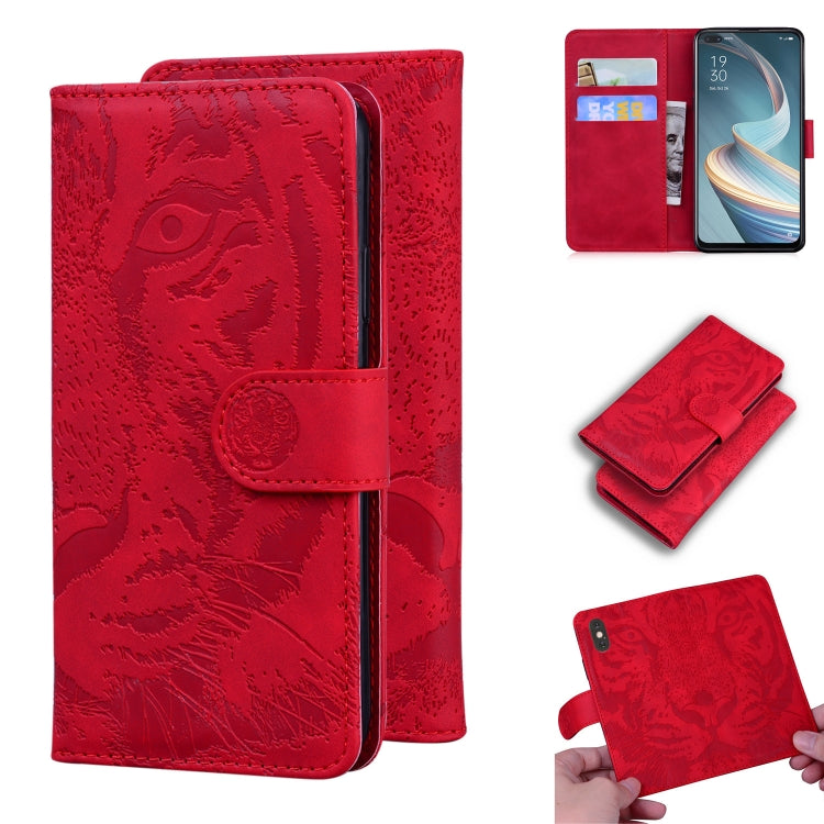 Tiger Embossing Pattern Horizontal Flip Leather Case with Holder & Card Slots & Wallet, For OPPO A92S / Reno4 Z 5G, For OPPO A94 4G / F19 Pro, For OPPO Reno5 F, For OPPO A94 5G / F19 Pro Plus 5G