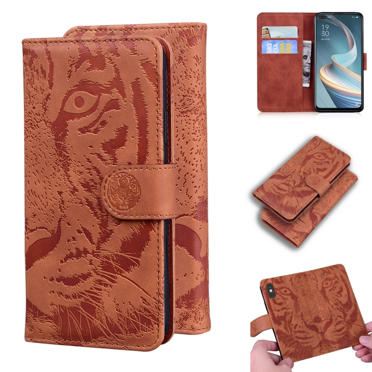 Tiger Embossing Pattern Horizontal Flip Leather Case with Holder & Card Slots & Wallet, For OPPO A92S / Reno4 Z 5G, For OPPO A94 4G / F19 Pro, For OPPO Reno5 F, For OPPO A94 5G / F19 Pro Plus 5G