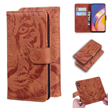 Tiger Embossing Pattern Horizontal Flip Leather Case with Holder & Card Slots & Wallet, For OPPO A92S / Reno4 Z 5G, For OPPO A94 4G / F19 Pro, For OPPO Reno5 F, For OPPO A94 5G / F19 Pro Plus 5G