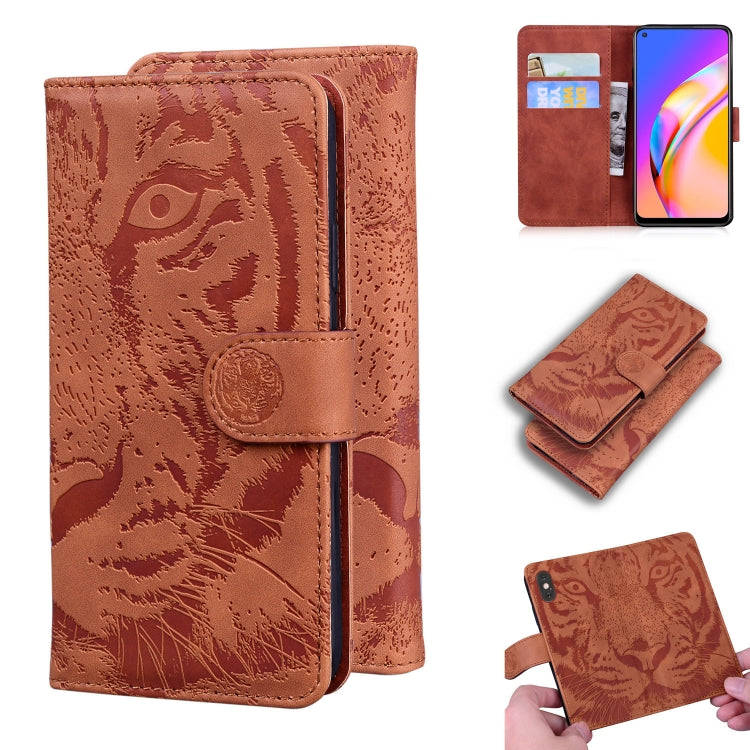 Tiger Embossing Pattern Horizontal Flip Leather Case with Holder & Card Slots & Wallet, For OPPO A92S / Reno4 Z 5G, For OPPO A94 4G / F19 Pro, For OPPO Reno5 F, For OPPO A94 5G / F19 Pro Plus 5G