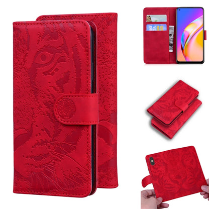 Tiger Embossing Pattern Horizontal Flip Leather Case with Holder & Card Slots & Wallet, For OPPO Reno5 Z, For OPPO Find X3 Neo / Reno5 Pro+ 5G, For OPPO Realme 8 / Realme 8 Pro, For OPPO Realme C20