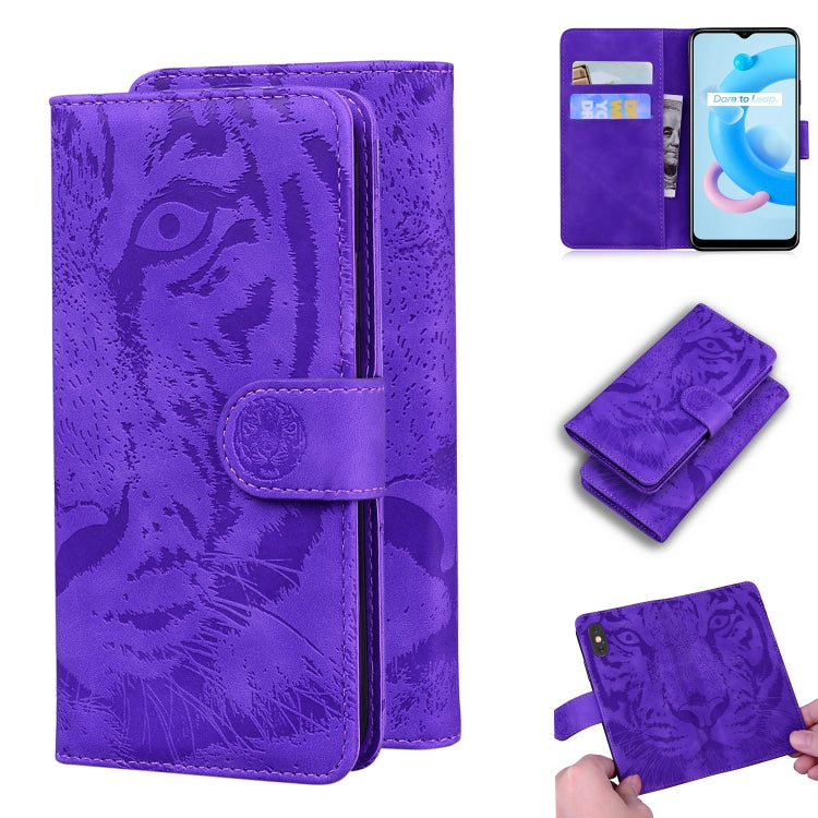 Tiger Embossing Pattern Horizontal Flip Leather Case with Holder & Card Slots & Wallet, For OPPO Reno5 Z, For OPPO Find X3 Neo / Reno5 Pro+ 5G, For OPPO Realme 8 / Realme 8 Pro, For OPPO Realme C20