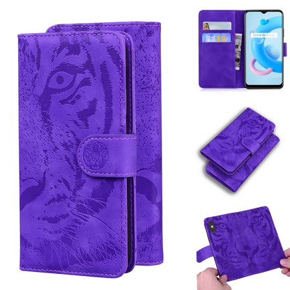 Tiger Embossing Pattern Horizontal Flip Leather Case with Holder & Card Slots & Wallet, For OPPO Reno5 Z, For OPPO Find X3 Neo / Reno5 Pro+ 5G, For OPPO Realme 8 / Realme 8 Pro, For OPPO Realme C20