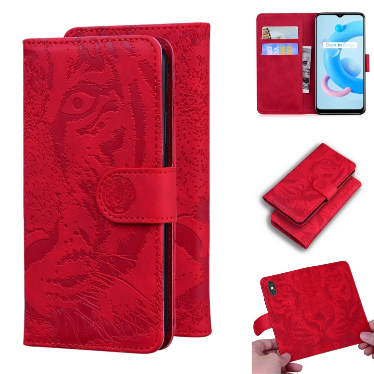 Tiger Embossing Pattern Horizontal Flip Leather Case with Holder & Card Slots & Wallet, For OPPO Reno5 Z, For OPPO Find X3 Neo / Reno5 Pro+ 5G, For OPPO Realme 8 / Realme 8 Pro, For OPPO Realme C20