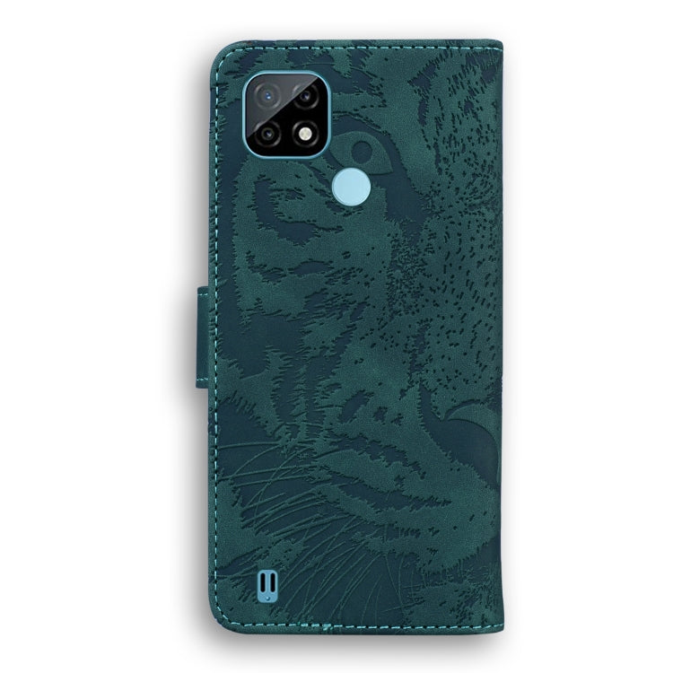 Tiger Embossing Pattern Horizontal Flip Leather Case with Holder & Card Slots & Wallet, For OPPO Realme C21, For OPPO Realme Narzo 30 Pro 5G, For OPPO Realme V5 5G, For OPPO Realme X7 (India) / Realme V15