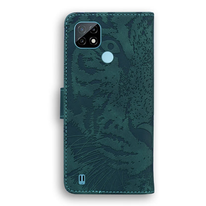 Tiger Embossing Pattern Horizontal Flip Leather Case with Holder & Card Slots & Wallet, For OPPO Realme C21, For OPPO Realme Narzo 30 Pro 5G, For OPPO Realme V5 5G, For OPPO Realme X7 (India) / Realme V15