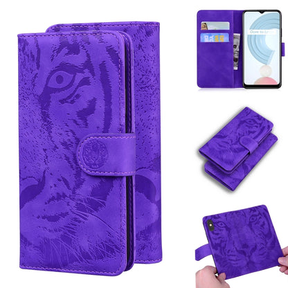 Tiger Embossing Pattern Horizontal Flip Leather Case with Holder & Card Slots & Wallet, For OPPO Realme C21, For OPPO Realme Narzo 30 Pro 5G, For OPPO Realme V5 5G, For OPPO Realme X7 (India) / Realme V15