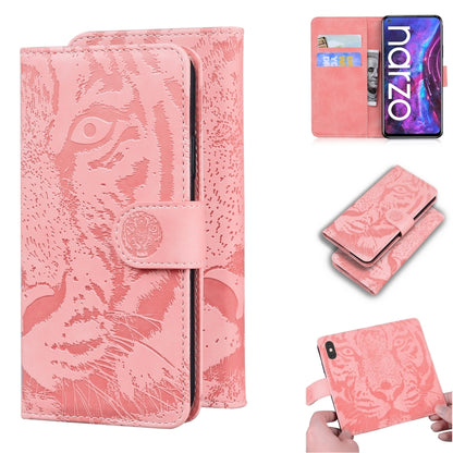 Tiger Embossing Pattern Horizontal Flip Leather Case with Holder & Card Slots & Wallet, For OPPO Realme C21, For OPPO Realme Narzo 30 Pro 5G, For OPPO Realme V5 5G, For OPPO Realme X7 (India) / Realme V15