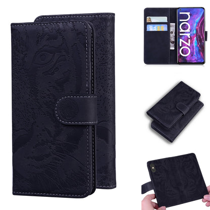Tiger Embossing Pattern Horizontal Flip Leather Case with Holder & Card Slots & Wallet, For OPPO Realme C21, For OPPO Realme Narzo 30 Pro 5G, For OPPO Realme V5 5G, For OPPO Realme X7 (India) / Realme V15