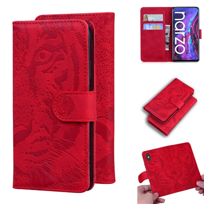 Tiger Embossing Pattern Horizontal Flip Leather Case with Holder & Card Slots & Wallet, For OPPO Realme C21, For OPPO Realme Narzo 30 Pro 5G, For OPPO Realme V5 5G, For OPPO Realme X7 (India) / Realme V15