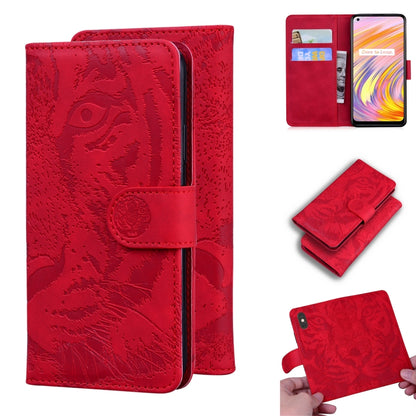 Tiger Embossing Pattern Horizontal Flip Leather Case with Holder & Card Slots & Wallet, For OPPO Realme C21, For OPPO Realme Narzo 30 Pro 5G, For OPPO Realme V5 5G, For OPPO Realme X7 (India) / Realme V15