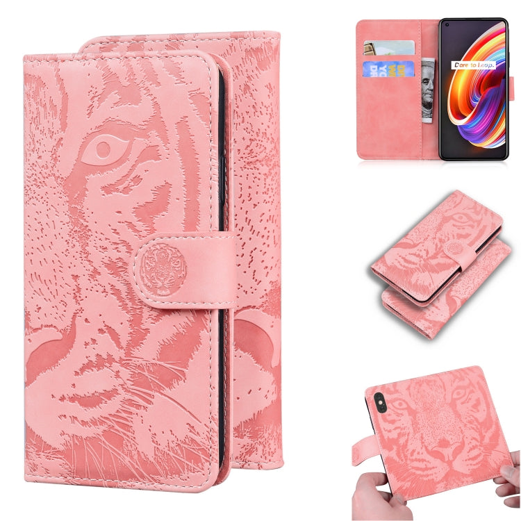 Tiger Embossing Pattern Horizontal Flip Leather Case with Holder & Card Slots & Wallet, For OPPO Realme X7 Pro 5G, For OPPO Reno 5 4G / Reno 5 5G, For OPPO Reno5 K / Find X3 Lite, For OPPO Reno5 Pro 5G