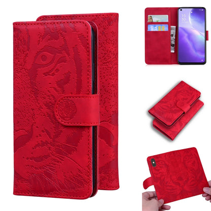 Tiger Embossing Pattern Horizontal Flip Leather Case with Holder & Card Slots & Wallet, For OPPO Realme X7 Pro 5G, For OPPO Reno 5 4G / Reno 5 5G, For OPPO Reno5 K / Find X3 Lite, For OPPO Reno5 Pro 5G
