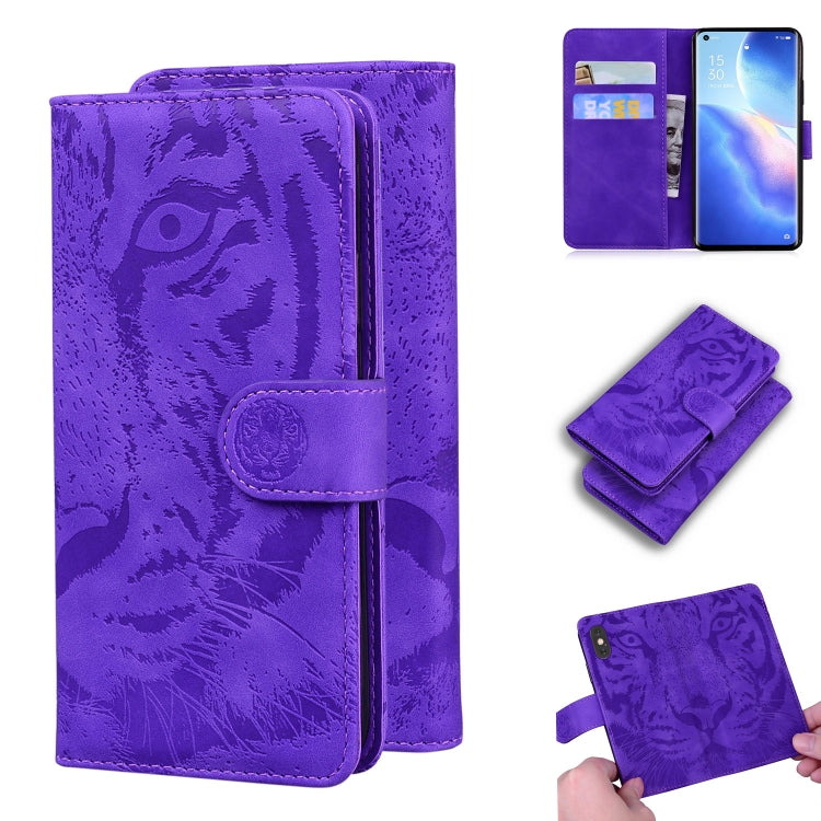 Tiger Embossing Pattern Horizontal Flip Leather Case with Holder & Card Slots & Wallet, For OPPO Realme X7 Pro 5G, For OPPO Reno 5 4G / Reno 5 5G, For OPPO Reno5 K / Find X3 Lite, For OPPO Reno5 Pro 5G