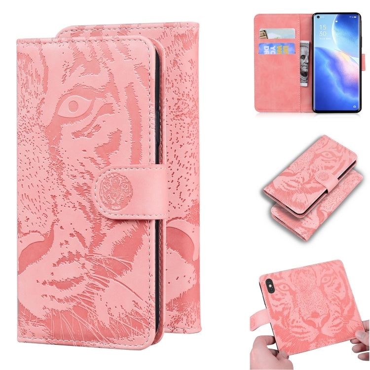 Tiger Embossing Pattern Horizontal Flip Leather Case with Holder & Card Slots & Wallet, For OPPO Realme X7 Pro 5G, For OPPO Reno 5 4G / Reno 5 5G, For OPPO Reno5 K / Find X3 Lite, For OPPO Reno5 Pro 5G