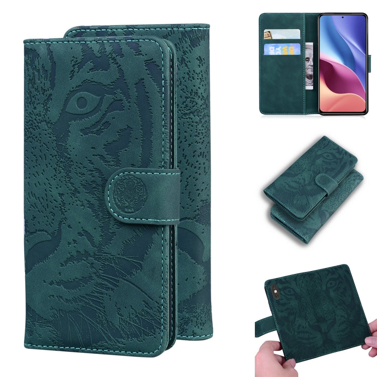 Tiger Embossing Pattern Horizontal Flip Leather Case with Holder & Card Slots & Wallet, For Xiaomi Redmi K40 / K40 Pro / Poco F3, For Samsung Galaxy S21 FE, For Samsung Galaxy Xcover 5, For Xiaomi Mi 11 Lite