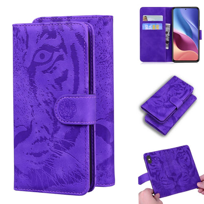 Tiger Embossing Pattern Horizontal Flip Leather Case with Holder & Card Slots & Wallet, For Xiaomi Redmi K40 / K40 Pro / Poco F3, For Samsung Galaxy S21 FE, For Samsung Galaxy Xcover 5, For Xiaomi Mi 11 Lite