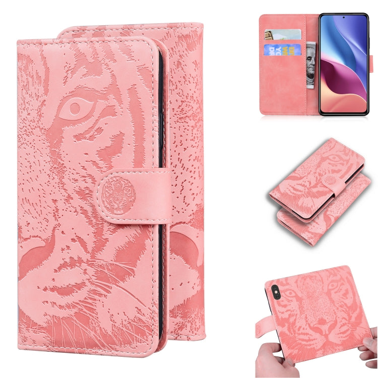 Tiger Embossing Pattern Horizontal Flip Leather Case with Holder & Card Slots & Wallet, For Xiaomi Redmi K40 / K40 Pro / Poco F3, For Samsung Galaxy S21 FE, For Samsung Galaxy Xcover 5, For Xiaomi Mi 11 Lite