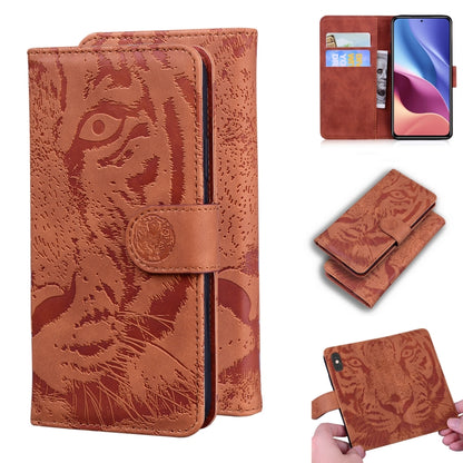 Tiger Embossing Pattern Horizontal Flip Leather Case with Holder & Card Slots & Wallet, For Xiaomi Redmi K40 / K40 Pro / Poco F3, For Samsung Galaxy S21 FE, For Samsung Galaxy Xcover 5, For Xiaomi Mi 11 Lite