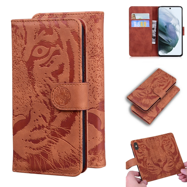 Tiger Embossing Pattern Horizontal Flip Leather Case with Holder & Card Slots & Wallet, For Xiaomi Redmi K40 / K40 Pro / Poco F3, For Samsung Galaxy S21 FE, For Samsung Galaxy Xcover 5, For Xiaomi Mi 11 Lite
