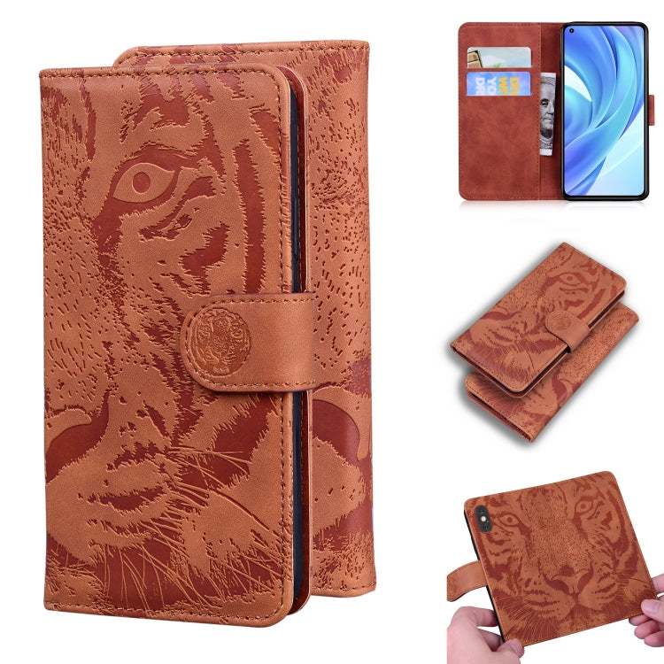 Tiger Embossing Pattern Horizontal Flip Leather Case with Holder & Card Slots & Wallet, For Xiaomi Redmi K40 / K40 Pro / Poco F3, For Samsung Galaxy S21 FE, For Samsung Galaxy Xcover 5, For Xiaomi Mi 11 Lite
