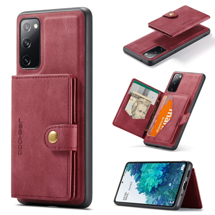 JEEHOOD Retro Magnetic Detachable Protective Case with Wallet & Card Slot & Holder, For Samsung Galaxy A32 5G, For Samsung Galaxy S20 FE, For Samsung Galaxy S20, For Samsung Galaxy S20+