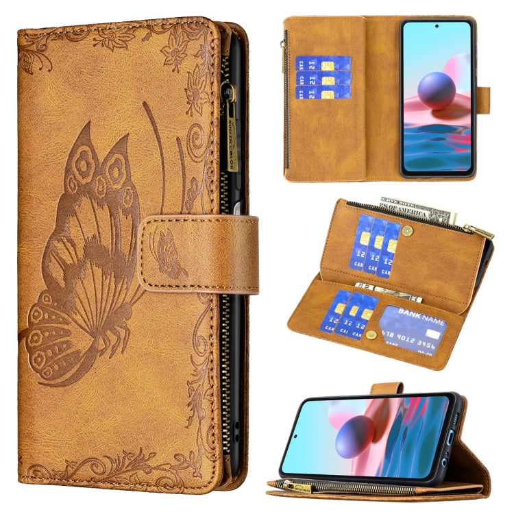 Flying Butterfly Embossing Pattern Zipper Horizontal Flip Leather Case with Holder & Card Slots & Wallet, For Xiaomi Redmi Note 10 4G, For Xiaomi Mi 10T Lite 5G, For Xiaomi Mi 10T Pro 5G, For Xiaomi Mi 11i/Poco F3/Redmi K40, For Xiaomi Poco X3