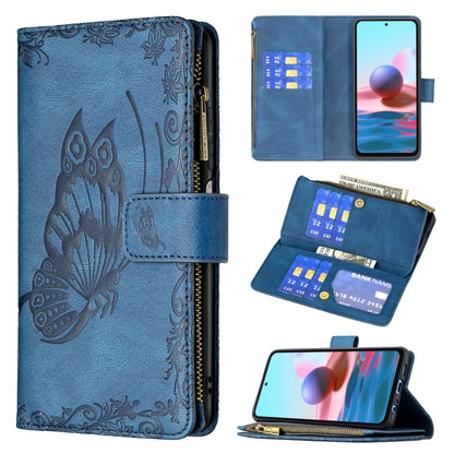 Flying Butterfly Embossing Pattern Zipper Horizontal Flip Leather Case with Holder & Card Slots & Wallet, For Xiaomi Redmi Note 10 4G, For Xiaomi Mi 10T Lite 5G, For Xiaomi Mi 10T Pro 5G, For Xiaomi Mi 11i/Poco F3/Redmi K40, For Xiaomi Poco X3