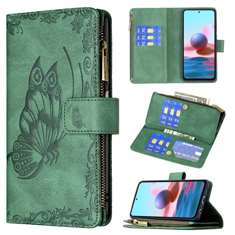 Flying Butterfly Embossing Pattern Zipper Horizontal Flip Leather Case with Holder & Card Slots & Wallet, For Xiaomi Redmi Note 10 4G, For Xiaomi Mi 10T Lite 5G, For Xiaomi Mi 10T Pro 5G, For Xiaomi Mi 11i/Poco F3/Redmi K40, For Xiaomi Poco X3