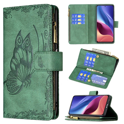 Flying Butterfly Embossing Pattern Zipper Horizontal Flip Leather Case with Holder & Card Slots & Wallet, For Xiaomi Redmi Note 10 4G, For Xiaomi Mi 10T Lite 5G, For Xiaomi Mi 10T Pro 5G, For Xiaomi Mi 11i/Poco F3/Redmi K40, For Xiaomi Poco X3