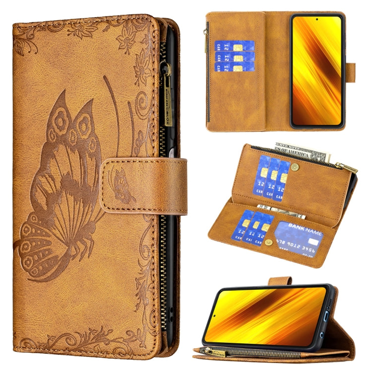 Flying Butterfly Embossing Pattern Zipper Horizontal Flip Leather Case with Holder & Card Slots & Wallet, For Xiaomi Redmi Note 10 4G, For Xiaomi Mi 10T Lite 5G, For Xiaomi Mi 10T Pro 5G, For Xiaomi Mi 11i/Poco F3/Redmi K40, For Xiaomi Poco X3