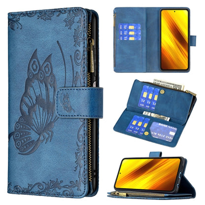 Flying Butterfly Embossing Pattern Zipper Horizontal Flip Leather Case with Holder & Card Slots & Wallet, For Xiaomi Redmi Note 10 4G, For Xiaomi Mi 10T Lite 5G, For Xiaomi Mi 10T Pro 5G, For Xiaomi Mi 11i/Poco F3/Redmi K40, For Xiaomi Poco X3