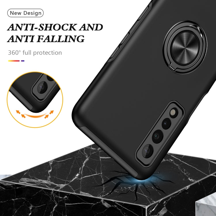 PC + TPU Shockproof Magnetic Protective Case with Invisible Ring Holder, For LG Stylo 7 5G, For Motorola Moto G9 Power, For vivo Y31, For Xiaomi Poco M3, For Xiaomi Redmi Note9 4G