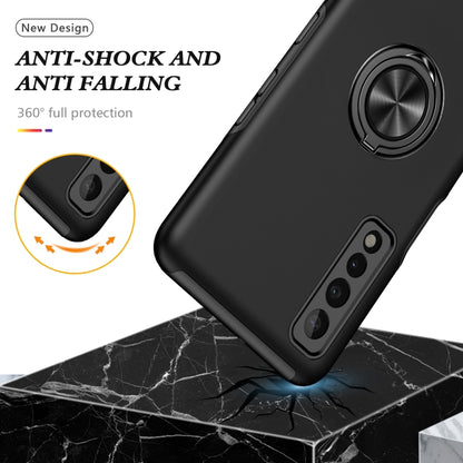 PC + TPU Shockproof Magnetic Protective Case with Invisible Ring Holder, For LG Stylo 7 5G, For Motorola Moto G9 Power, For vivo Y31, For Xiaomi Poco M3, For Xiaomi Redmi Note9 4G
