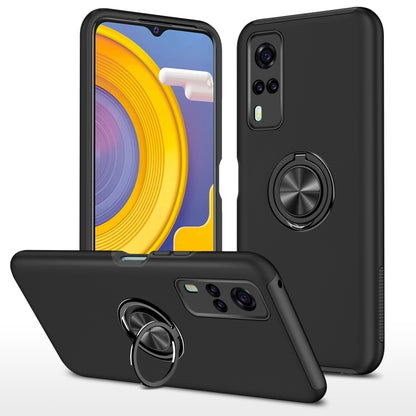 PC + TPU Shockproof Magnetic Protective Case with Invisible Ring Holder, For LG Stylo 7 5G, For Motorola Moto G9 Power, For vivo Y31, For Xiaomi Poco M3, For Xiaomi Redmi Note9 4G