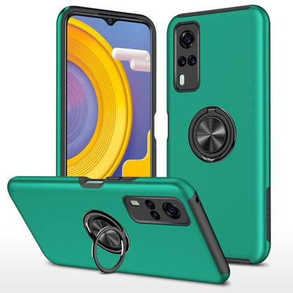 PC + TPU Shockproof Magnetic Protective Case with Invisible Ring Holder, For LG Stylo 7 5G, For Motorola Moto G9 Power, For vivo Y31, For Xiaomi Poco M3, For Xiaomi Redmi Note9 4G