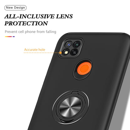 PC + TPU Shockproof Magnetic Protective Case with Invisible Ring Holder, For Xiaomi Redmi 9C