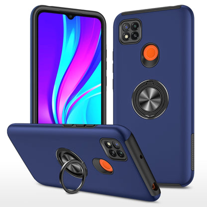 PC + TPU Shockproof Magnetic Protective Case with Invisible Ring Holder, For Xiaomi Redmi 9C