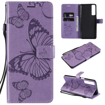 Pressed Printing Butterfly Pattern Horizontal Flip PU Leather Case with Holder & Card Slots & Wallet & Lanyard, For LG Stylo 7 5G / 4G, For OPPO A74 4G / F19 4G, For OPPO A94 5G / F19 Pro / Reno 5F