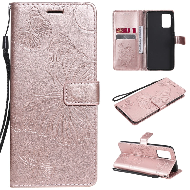 Pressed Printing Butterfly Pattern Horizontal Flip PU Leather Case with Holder & Card Slots & Wallet & Lanyard, For LG Stylo 7 5G / 4G, For OPPO A74 4G / F19 4G, For OPPO A94 5G / F19 Pro / Reno 5F