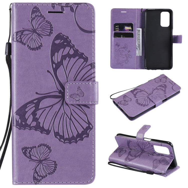 Pressed Printing Butterfly Pattern Horizontal Flip PU Leather Case with Holder & Card Slots & Wallet & Lanyard, For OPPO A93 5G / A74 5G, For OPPO Realme 8 Pro / Realme 8, For OPPO Realme V13