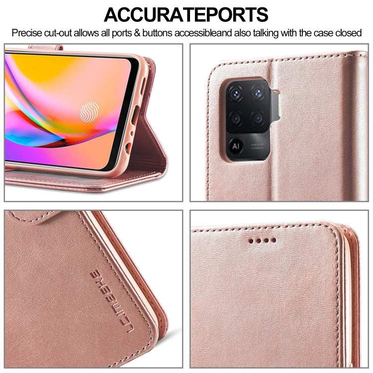 LC.IMEEKE Calf Texture Horizontal Flip Leather Case, with Holder & Card Slots & Wallet, For OPPO Realme 8 / 8 Pro, For OPPO F19 Pro/A94 4G/Reno 5F