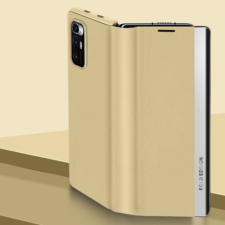 Matte First Layer Cowhide Folding Leather Case, For Xiaomi Mi Mix Fold