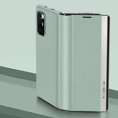 Matte First Layer Cowhide Folding Leather Case, For Xiaomi Mi Mix Fold