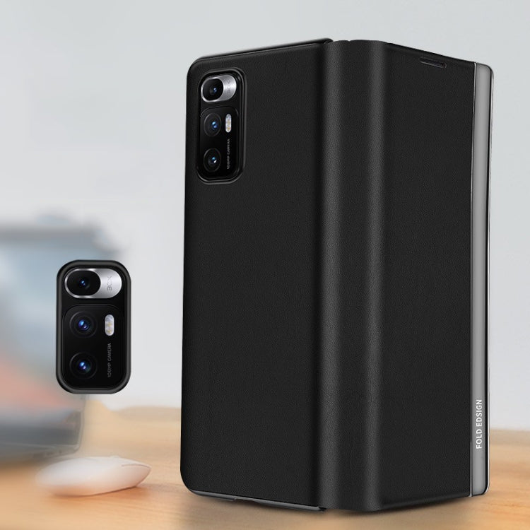 Matte First Layer Cowhide Folding Leather Case, For Xiaomi Mi Mix Fold
