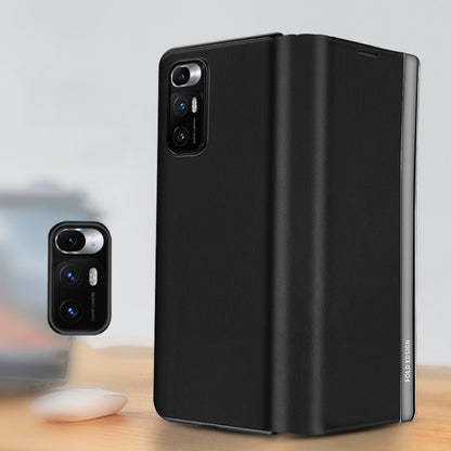 Matte First Layer Cowhide Folding Leather Case, For Xiaomi Mi Mix Fold
