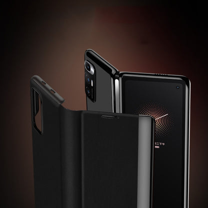 Matte First Layer Cowhide Folding Leather Case, For Xiaomi Mi Mix Fold