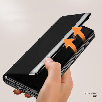 Matte First Layer Cowhide Folding Leather Case, For Xiaomi Mi Mix Fold